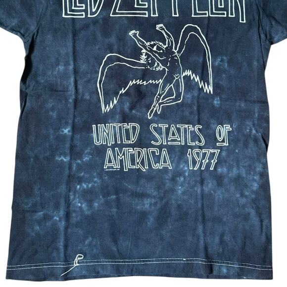 Led Zeppelin Band Tee Graphic T-Shirt 100% Cotton Tie Dye Women's Size Small - Picture 5 of 9
